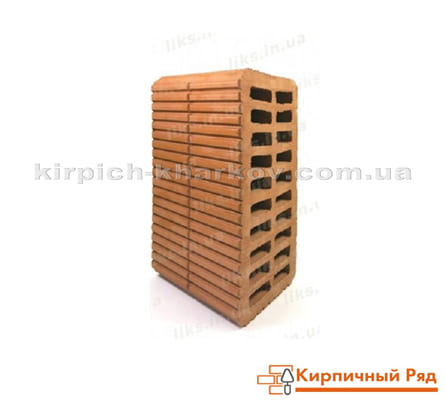 Кирпич рядовой керамический ЛИКС двойной (РИФЛЕНЫЙ)
